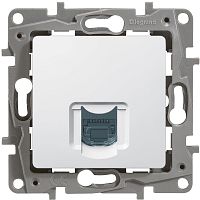Розетка компьютерная без рамки Legrand Etika 1-м. RJ45 6e белый картинка